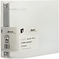 JAM PAPER 3 Ring Plastic Binder, 3 inch, Clear, Sold Individually 1 thumbnail image