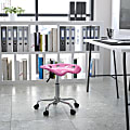 Flash Furniture Vibrant Tractor Seat Stool, Pink/Chrome 1 thumbnail image