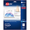 Avery® Inkjet Post Cards, 4 1/4" x 5 1/2", Glossy White, Box Of 100