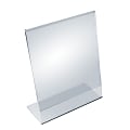 Azar Displays Acrylic L-Shaped Sign Holders, 11" x 8 1/2", Clear, Pack Of 10 1 thumbnail image