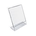 Azar Displays Acrylic L-Shaped Sign Holders, 11" x 8 1/2", Clear, Pack Of 10