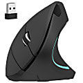 Delton S12 Vertical Ergonomic Wireless Mouse, Black 1 thumbnail image