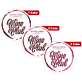 Custom 1, 2 Or 3 Color Printed Labels/Stickers, Round, 5", Box Of 250