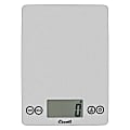 Escali® Arti Glass Digital Kitchen Scale, Shiny Silver, 157SS