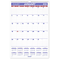 2025 AT-A-GLANCE® Erasable Monthly Wall Calendar, 15-1/2" x 22-3/4", January To December, PMLM0328