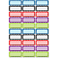 Ashley Dry Erase Dotted Nameplate Magnets - 30 (Rectangle) Shape - Dotted - Die-cut, Write on/Wipe off, Heavy Duty - Multicolor - Foam - 1 Pack 1 thumbnail image