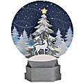 Amscan 280185 Christmas Snow Globe Pop-Up Centerpieces, 11" x 8-7/16", Multicolor, Set Of 2 Centerpieces 1 thumbnail image