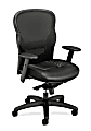 basyx by HON® VL701 Ergonomic Bonded Leather/Mesh High-Back Chair, Black 1 thumbnail image