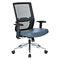 Office Star™ Space Seating 867A Series Ergonomic Matrix Mid-Back Chair, Blue/Black