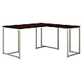 kathy ireland® Office by Bush Business Furniture Method 60"W L-Shaped Desk With 30"W Return, Century Walnut, Standard Delivery