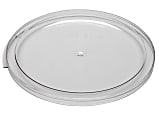 Cambro Camwear Round Food Storage Lids For 12-, 18- And 22-Qt Containers, Clear, Pack Of 6 Lids