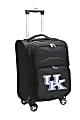 Denco Sports Luggage Expandable Upright Rolling Carry-On Case, 21" x 13 1/4" x 12", Black, Kentucky Wildcats