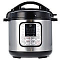 MasterChef 1000W 10-In-1 Multicooker, 6.3 Qt, Black/Silver 1 thumbnail image