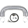 Certified Appliance Accessories Electric Dryer Duct Kit with 4-Wire 30-Amp 6ft Cord - Aluminum - Silver, Gray