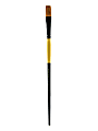 Dynasty Long-Handled Paint Brush 1526F, Size 8, Flat Bristle, Nylon, Multicolor