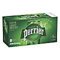 Perrier Sparkling Mineral Water, 8.45 Oz, Pack Of 10