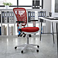 Flash Furniture Ergonomic Mesh Mid-Back Executive Office Chair, Red/White 1 thumbnail image