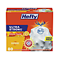 Hefty® Ultra Strong Scented Tall Kitchen Bags, Drawstring, 13 gal, Citrus Twist, 23.75" x 24.88", White, 80 Bags/Box, 3 Boxes/Carton 1 thumbnail image