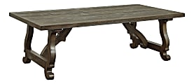 Coast to Coast Orchard Park 54" Wood Cocktail Table, Brown 1 thumbnail image
