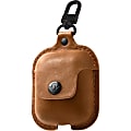 Twelve South AirSnap Carrying Case Apple AirPods - Cognac - Metal, Full Grain Leather Body - Swivel Clip - 1" Height x 7" Width x 2.8" Depth - 1 Pack
