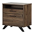 South Shore 18-1/2”D Vertical 2-Drawer File Cabinet, Natural Walnut 1 thumbnail image