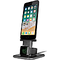 Twelve South HiRise Duet - Charging stand - 15 Watt (Lightning) - gray - for Apple Watch 1 thumbnail image