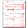 ComplyRight™ 1099-S Continuous Tax Forms, Copies A, State, B and C, 4-Part, 9" x 11", Pack Of 100 Forms 1 thumbnail image