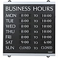 U.S. Stamp & Sign Century Series "Business Hours" Sign, 14"H x 13"W