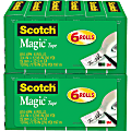 Scotch® Magic™ Tape, 0.75" x 108', Clear, Pack Of 12 Rolls 1 thumbnail image