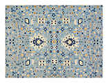 Anji Mountain Tabriz Rug’d Chair Mat, 1/4"H x 36”W x 48”D, Blue/Beige/Gold