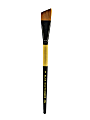 Dynasty Short-Handled Paint Brush, 3/4", Angular Bristle, Synthetic, Multicolor 1 thumbnail image