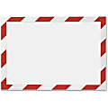 DURABLE® DURAFRAME® SECURITY Self-Adhesive Magnetic Letter Sign Holder - Holds Letter-Size 8-1/2" x 11" , Red/White, 2 Pack 1 thumbnail image