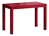 Ameriwood™ Home Large Parsons Desk With 2 Drawers, Red 1 thumbnail image