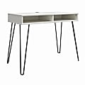 Ameriwood Home Owen 41"W Computer And Writing Desk With Storage, White 1 thumbnail image