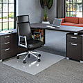 Deflecto Polycarbonate Chair Mat For Pile Carpets, Rectangular, 36"W x 48"D, Clear