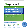 Intuit® QuickBooks® Desktop Pro Plus 2021, For 3 Users, Windows®, Download
