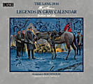 LANG Monthly Wall Calendar, 13 3/8" x 12", Legends In Gray, January-December 2016