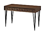 Coast to Coast 48"W Writing Desk, Oxford Distressed Brown 1 thumbnail image