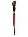 Royal & Langnickel Short-Handle Paint Brush L95060, 3/4", Angular Bristle, Sable Hair, Dark Red