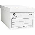 Business Source Light-Duty Storage Boxes With Lift-Off Lids, Letter Size, 12" x 24" x 10", White, Box Of 12 1 thumbnail image