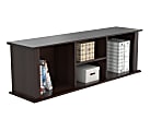 Inval Wall Mounted Laminate Hutch, Espresso-Wengue