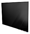 Ghent Aria Low Profile Glassboard, Magnetic, 48"H x 72"W, Black