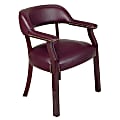 Office Star™ Work Smart® Guest Chair, Oxblood/Mahogany 1 thumbnail image