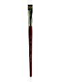 Royal & Langnickel Sabletek Short-Handle Paint Brush, L95010, Size 20, Bright Bristle, Dark Brown