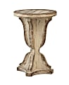 Coast to Coast Chalice-Shaped Accent Table, 26"H x 18"W x 18"D, Off-White