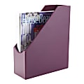 See Jane Work® Faux Leather Magazine File, 12"H x 10"W x 4 1/4"D, Plum 1 thumbnail image