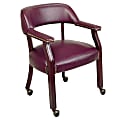 Office Star™ Work Smart® Traditional Guest Chair, Oxblood/Mahogany 1 thumbnail image