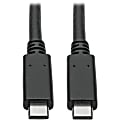 Eaton Tripp Lite Series USB-C Cable (M/M) - USB 3.2, Gen 2 (10 Gbps), 5A (100W) Rating, USB-IF Certified, Thunderbolt 3 Compatible, 3 ft. (0.91 m) 1 thumbnail image