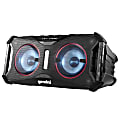 Gemini Sound Soundsplash SOSP-8BLK 400W Portable Waterproof Floating True Wireless Bluetooth Dual-Woofer Party System With Lights, Black