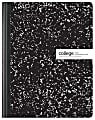 Office Depot® Brand Composition Books, 7-1/2" x 9-3/4", College Ruled, 100 Sheets, Black/White, Case Of 24 Notebooks